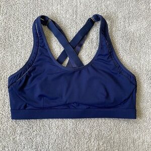 EC Fabletics Belle Navy High Impact Sports Bra - Approx Size Small